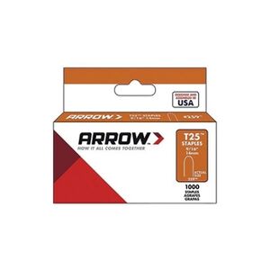 Arrow 160844 T25 Boîte de 1000 agrafes 14 mm pour câble ø 8 mm - Publicité