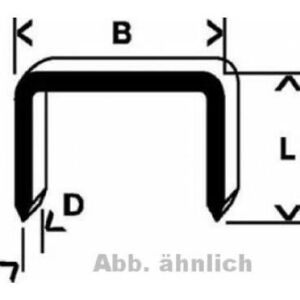 BOSCH Agrafes a fil plat type 57 - 10.6 x 1.25 x 12 mm - Publicité