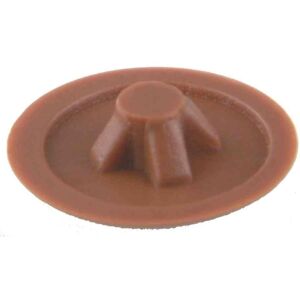 Lot de 20 Cache Vis PZ 3 Plastique 6 mm Marron