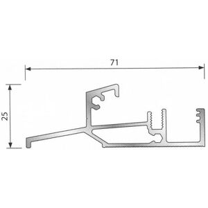 Bilcocq Seuil PB48BAS pour porte-fenêtres - Brut - 6.03 mL - PB48BAS - Publicité