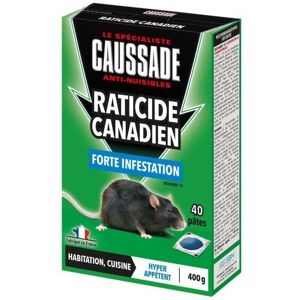 CARPT400 Souris & Rats - Pat ¿appât Forte Infestation - 150 g Cau