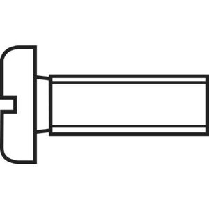 Vis cylindrique TOOLCRAFT 828789 20 pc(s) M1.6 10 mm tète cylindrique plat acier