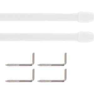 Support de tringle, standard diamètre 35mm bois laqué blanc