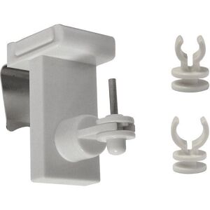 Supports CLIPVIT+ 3 en 1 pour tringle de vitrage blanc