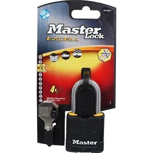 Master Lock Cadenas haute sécuriré acier laminé Masterlock - Anse 38 mm - Longueur 48 mm - Publicité