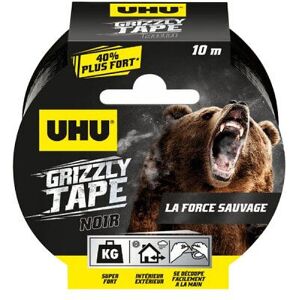 Lot de 3 rubans adhésifs UHU Grizzly Tape Noir - 10m