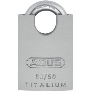 Cadenas à clé - anticorrosion - anse inox protégée - Titalium - 90RK/50 ABUS - Publicité