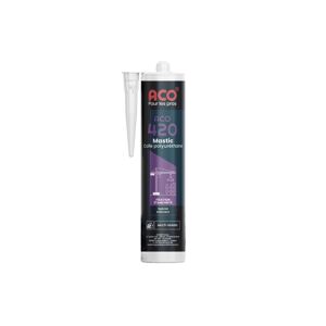 ACO 420 - Mastic colle polyuréthane produit de fixation et d'étanchéité spécial bâtiment - GRIS -300ML - Publicité