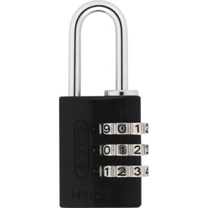 Cadenas à code - en aluminium - 3 molettes - 20 mm - Noir - 145 ABUS - Publicité