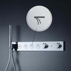 Axor ShowerSolutions Bouton-poussoir à symbole pour module thermostatique Select, 93309000,