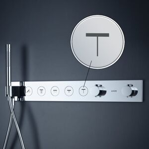 Axor ShowerSolutions Bouton-poussoir à symbole pour module thermostatique Select, 93310000,