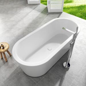 evineo ineo2 Baignoire en îlot pour systèmes de vidage et de trop-plein individuels L : 171 l : 78 cm, BE4011WM,