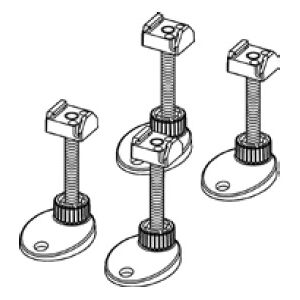 TECE drainline Pieds de montage, sans transmission de vibrations, plage d'ajustage 92 à 139 mm, 660003,