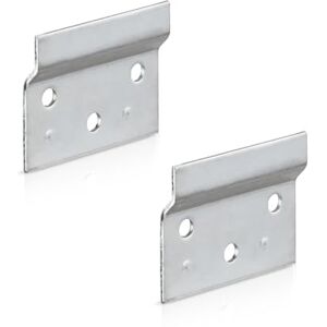 Gedotec Plaques de Support Mural pour Armoire Suspendue   Mini Rail de Suspension pour Meuble   Porte-étagère à Visser et Accrocher   Acier Galvanisé   60x48x2 mm, Diamètre 6 mm   2 Pièces - Publicité