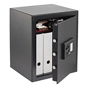 Burg-Wächter Coffre pour mobilier avec serrure à code électronique, Home-Safe, Niveau de sécurité B, Anti-incendie DIN 4102, Certifié ECB-S, 45,3 l, 49 kg, H 240 E, Noir - Publicité