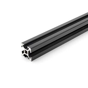 DOLD Mechatronik Profilé en aluminium noir 20 x 20 cm Type B Rainure 6 (léger) Profil en aluminium 20 x 20 Profil de montage 90 mm - Publicité