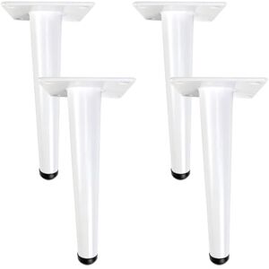 SZLXJMFL Pieds de Meuble en Blanc, galvanoplastie Lot de 4 Meuble Cuisine TV Socles Pieds 10-100cm Commode Pieds pour Meuble de Salle de Bain Vis Inclus-12cm/4.7in - Publicité