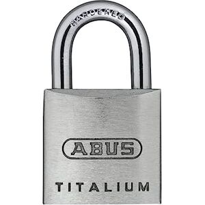 Abus Cadenas Titalium 64TI/20 corps en aluminium spécial anse en acier trempé niveau de sécurité 3 argenté - Publicité