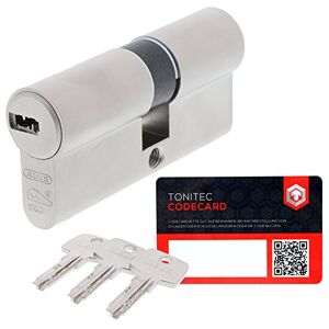 Abus Cylindre profilé  EC550 pour serrure de porte à fermeture identique Avec 3 clés y comprisToniTec® CodeCard - Publicité