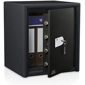 Burg-Wächter Coffre-fort pour mobilier avec clé, Combi-Line, Niveau de sécurité S2, Protection incendie LFS 30 P, Contrôlé VdS, 50 l, 77 kg, CL 440 K, Noir - Publicité