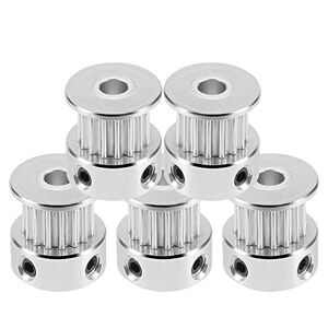 Saipor 5pcs Aluminium GT2 Poulie de Distribution GT2 Poulie de Courroie Synchronous Timing Belt Pulley Synchronous Wheel pour Courroie D'imprimante 3D de 6mm de Largeur (16 Dent Alésage 5mm) - Publicité