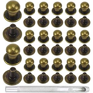 CYUaoao Lot de 80 Rivets pour Cuir en Alliage de Zinc de 3 mm et de