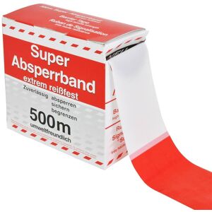 500 m de ruban de signalisation, de balisage rouge / blanc