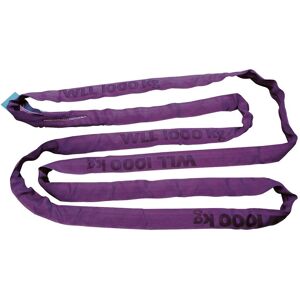 Elingue ronde gaine double, 2m, charge utile 1t/2t, violet