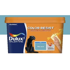 Peinture Dulux Valentine Color Resist - Murs&Boiseries; - Mat Bleu Verre - 2,5L