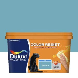 Dulux Valentine Color Resist - Murs&Boiseries; - Mat Bleu Verre - 2,5L