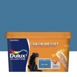 Dulux Valentine Color Resist - Murs&Boiseries; - Mat Zinc Bleu - 2,5L