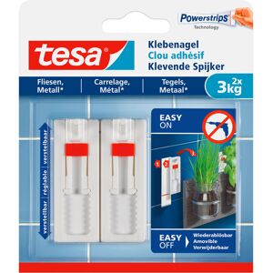 Tesa Clous adhésif Tesa pour carrelage - Lot de 2