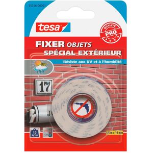 Tesa Ruban adhésif Tesa double-face spécial extérieur - Longueur 1,5 m Noir