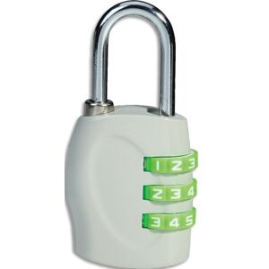 Cadenas de couleur à combinaison 3 chiffres coloris vert - Lot de 5