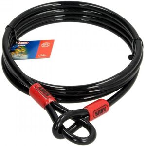 Câble antivol lasso antivol Abus Cobra 2m Ø8 mm noir/rouge - Publicité