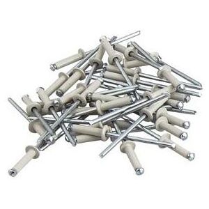 1Tek Tools Rivet de plaque blanc 4x16