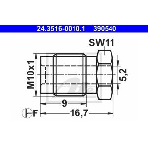 ATE Vis de raccord (Ref: 24.3516-0010.1)