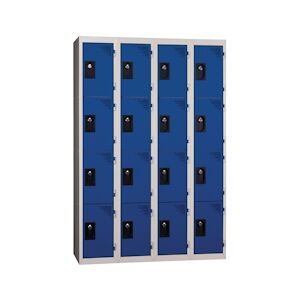 Provost Vestiaires 4 cases x 4 colonnes - En kit - Bleu - Largeur 120cm PROVOST