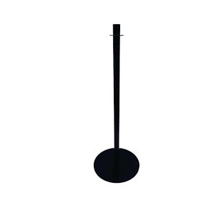 BOLERO poteau d'Accueil en Acier Noir Tête Plate Hauteur 95 cm Acier 300x300x950mm