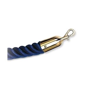 Cordes pour poteaux de balisage - Chanvre - bleu - aspect laiton -