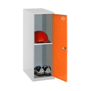 SimonRack Vestiaire métallique mini démonté + plateau GRIS/ORANGE 915x300x500 mm (haut x largeur x profondeur)