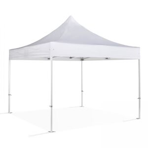 Oviala Business Tente pliante M2 en aluminium 3x3m 480g/m² 50mm blanc - Publicité