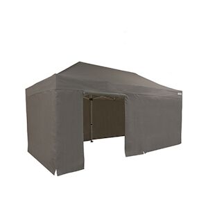 FRANCE BARNUMS Tente pliante PRO 3x6m pack côtés - 6 murs - ALU 45mm/polyester 380g Norme M2 - taupe - FRANCE-BARNUMS