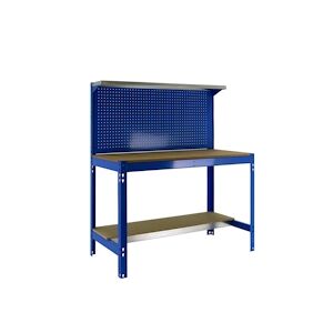 SimonRack Établi SIMONWORK BT3 couleur BLEU/BOIS 1445x910x610 mm (haut x largeur x profondeur)