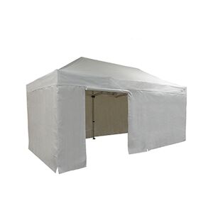 FRANCE BARNUMS Tente pliante PRO 4x8m pack côtés - 6 murs - ALU 45mm/polyester 380g Norme M2 - blanc - FRANCE-BARNUMS