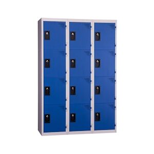 Provost Vestiaires 4 cases x 3 colonnes - En kit - Bleu - Largeur 90cm PROVOST