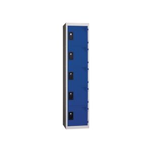 Provost Vestiaires 5 cases x 1 colonne - En kit - Bleu - Largeur 30cm PROVOST