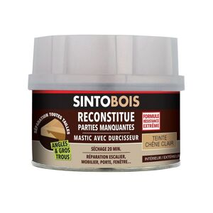 SINTO Mastic sans styrène SINTOBOIS chêne clair 550g + 30g - SINTO - 33751