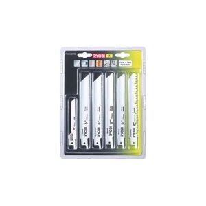 Pack de 6 lames scie sabre RYOBI OnePlus universelles bois et métal 100/152 mm RAK06RB - Publicité