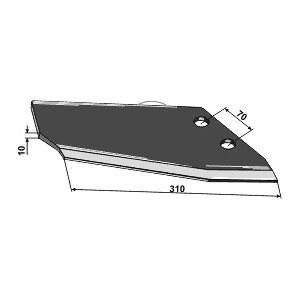 Aileron dechaumeur BRIX Becker renforcé Droit 205952 Adaptable